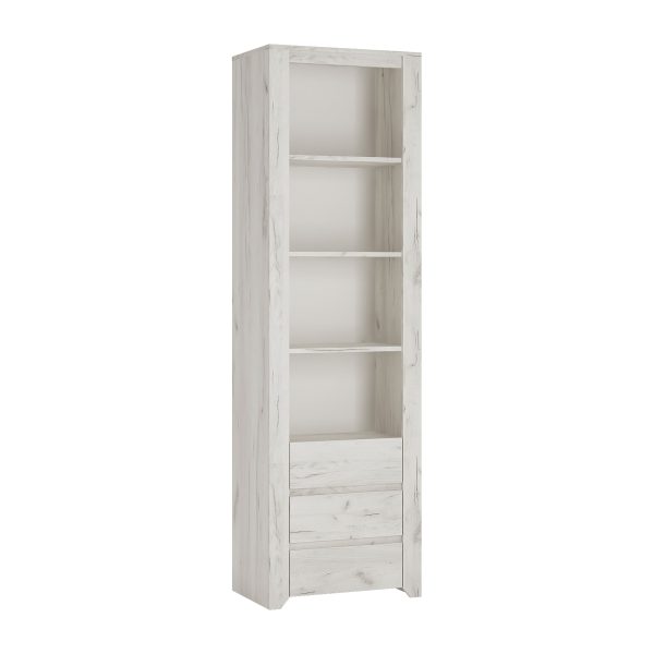 Angel Tall Narrow 3 Drawer Bookcase