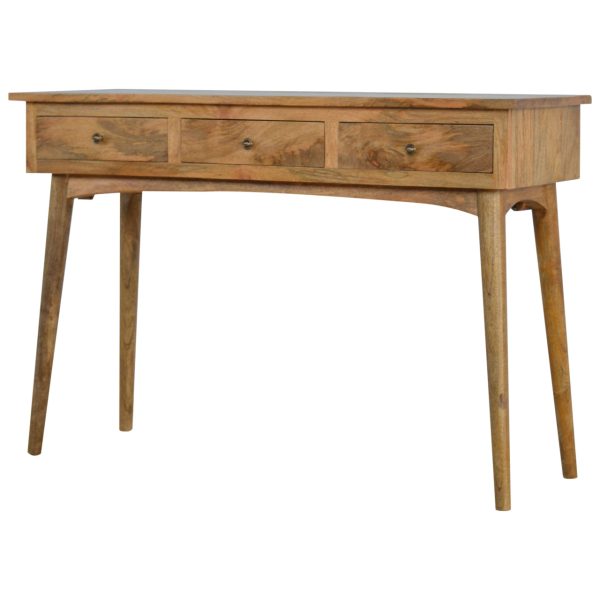 Nordic Style Console Table With 3 Drawers