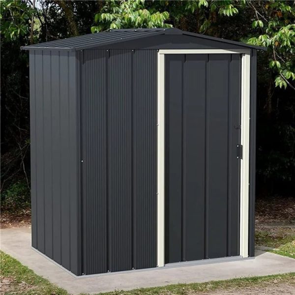 Sapphire Apex Metal Shed - Available In 2 Colours & 7 Sizes